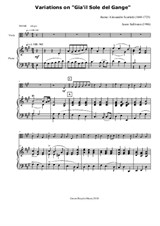 Variationen über 'Gia'il Sole del Gange' für Bratsche und Klavier