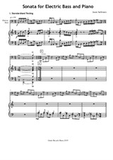 Sonata for Electric Bass and Piano - 1st mvt. only